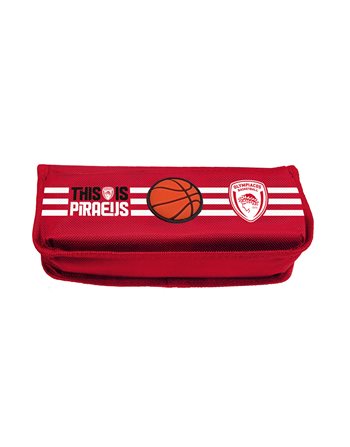 PENCIL CASE 3D - OLYMPIACOS BASKETBALL 4  Oval Pencil Cases