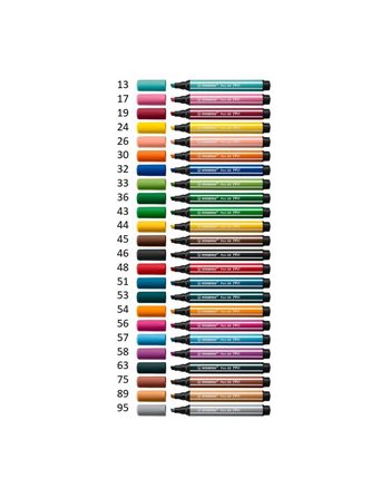 FELT-TIP PEN STABILO Pen 68 MAX 48 CARMINE  Painting Markers