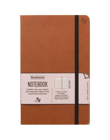 ΣΗΜΕΙΩΜΑΤΑΡΙΟ IF BOOKAROO A5 43206 BROWN  Σημειωματάρια