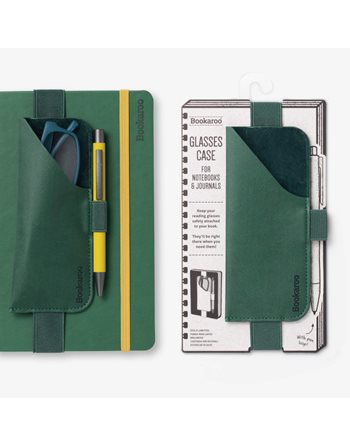 GLASSES AND PEN CASE FOR BOOK IF BOOKAROO CASE 41249 FOREST GREEN  Brillenetuis