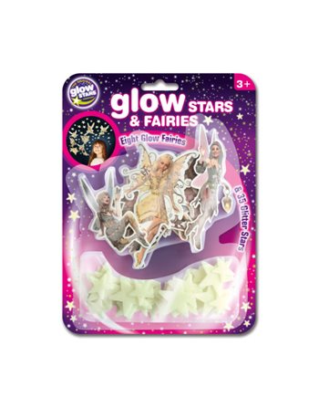 BRAINSTORM GLOW STARS & FAIRIES  Chrildren's Room Decorations