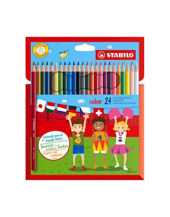 COLORING PENCILS STABILO 1924 24 COLOURS  Wood Colored Pencils