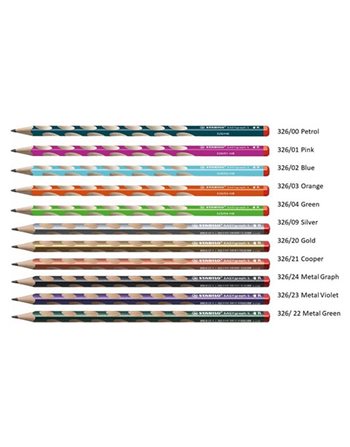 PENCIL STABILO EASYgraph SLIM 326/02 RIGHT BLUE  Writing Pencils