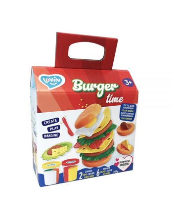 LOVIN MODELING SET WITH PLAY DOUGH BURGER TIME  Knete