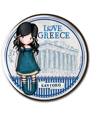ΜΑΓΝΗΤΑΚΙ 3D - SANTORO GREECE 3  Μαγνήτες