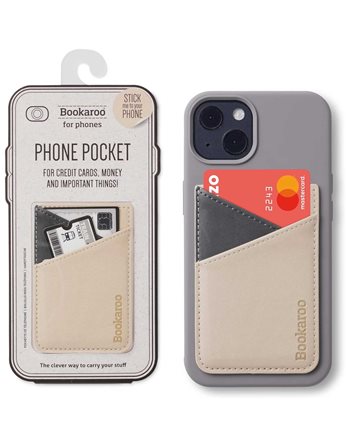 PHONE POCKET IF BOOKAROO 40534 CREAM  Credit Card Cases