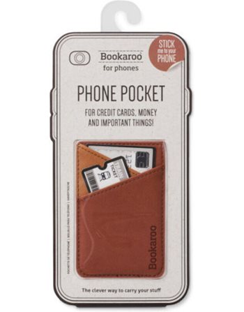 PHONE POCKET IF BOOKAROO 40502 BROWN  Credit Card Cases