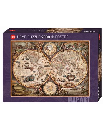ΠΑΖΛ WORLD - ΧΑΡΤΗΣ ΠΑΛΙΟΥ ΚΟΣΜΟΥ 2000 τμχ.  Erwachsenenpuzzles