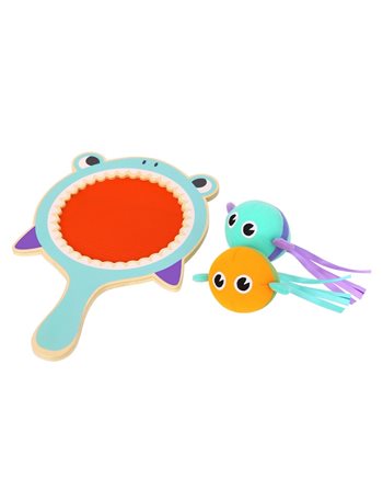 WOODEN SHARK CATCH BALL  Wooden Toys