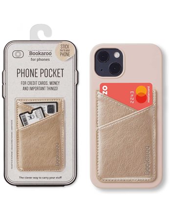 PHONE POCKET IF BOOKAROO 40523 GOLD  Credit Card Cases