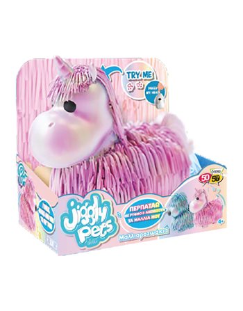 JIGGLY PETS ΜΑΛΛΙΑΡΟΖΩΑΚΙΑ ΜΟΝΟΚΕΡΟΣ ΠΕΡΛΕ  Λούτρινα