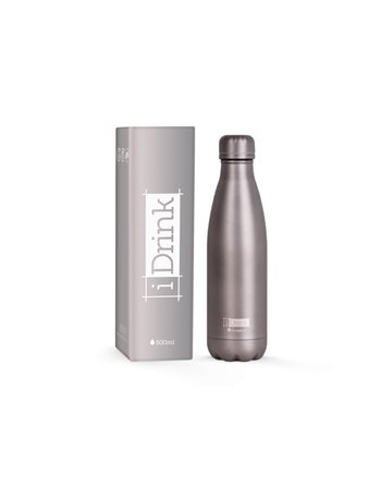 INSULATED FLASK i DRINK ID0019 THERM BOTTLE 500ml MAT GREY  Insulated Flasks