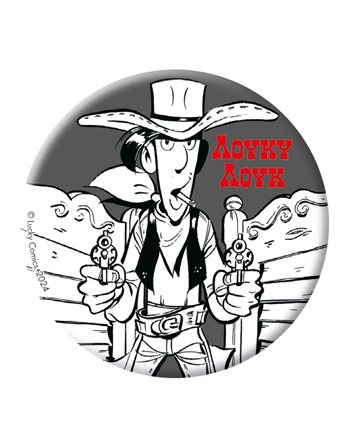 ROUND MAGNET - LUCKY LUKE 3  Magnets