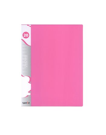 ΣΟΥΠΛ Α4 20 ΘΕΣΕΩΝ ΡΟΖ FLUO (FP10020-24)  Display Book