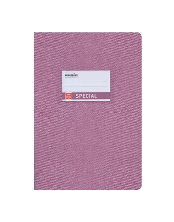 ΤΕΤΡΑΔΙΟ JEANS ΚΑΡΦΙΤΣΑ ΡΙΓΕ ΜΩΒ Β5 50φ (4168)  Notizbücher mit Heftklammern