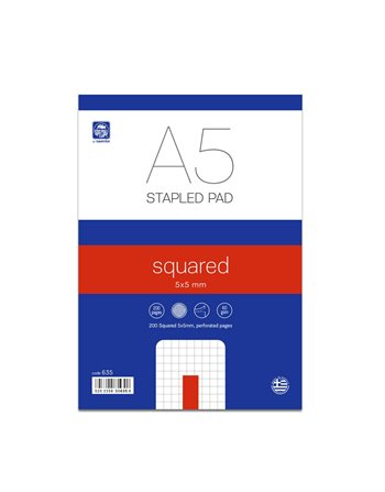 ΜΠΛΟΚ STAPLED PAD ΚΑΡΕ 5x5mm Α5 ΠΕΡΦΟΡΕ 100φ (644)  Μπλοκ Γραφής