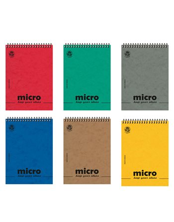ΜΠΛΟΚ MICRO No1 2 ΘΕΜΑΤΩΝ ΡΙΓΕ ΣΠΙΡΑΛ 80φ (4604-1)  Μπλοκ Γραφής
