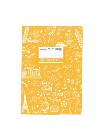 ΤΕΤΡΑΔΙΟ DOODLES ΕΞΗΓΗΣΗ ΚΑΡΦΙΤΣΑ ΡΙΓΕ ΚΙΤΡΙΝΟ Β5 50φ (4324)  Notizbücher mit Erklärungen