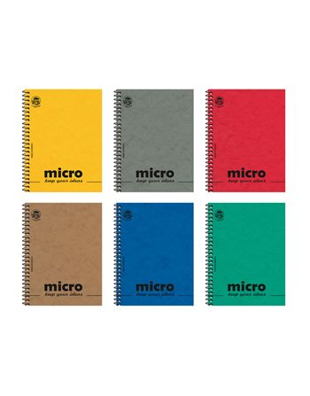 ΜΠΛΟΚ MICRO No2 2 ΘΕΜΑΤΩΝ ΡΙΓΕ ΣΠΙΡΑΛ 80φ (4601-1)  Spiral Notebooks