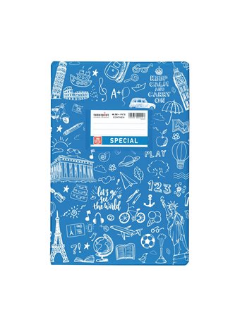 ΤΕΤΡΑΔΙΟ DOODLES ΕΞΗΓΗΣΗ ΚΑΡΦΙΤΣΑ ΡΙΓΕ ΓΑΛΑΖΙΟ Β5 50φ (4327)  Notizbücher mit Erklärungen