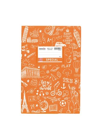 ΤΕΤΡΑΔΙΟ DOODLES ΕΞΗΓΗΣΗ ΚΑΡΦΙΤΣΑ ΡΙΓΕ ΠΟΡΤΟΚΑΛΙ Β5 50φ (4325)  Notizbücher mit Erklärungen