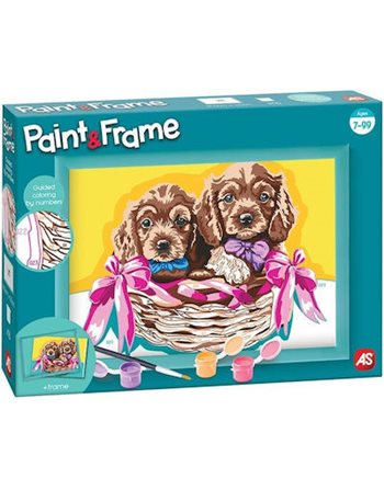 AS PAINT & FRAME ADORABLE PUPPIES  Ζωγραφική