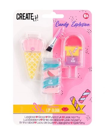 CREATE IT ! LIP GLOSS ICECREAM  Kids Makeup Set
