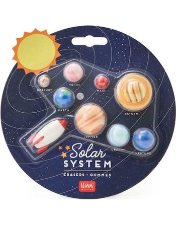 LEGAMI ERASERS SOLAR SYSTEM  Γόμες