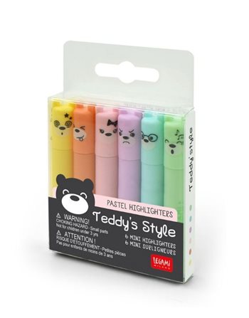 LEGAMI MINI PASTEL HIGHLIGHTERS TEDDY'S STYLE  Μαρκαδόροι Υπογράμμισης