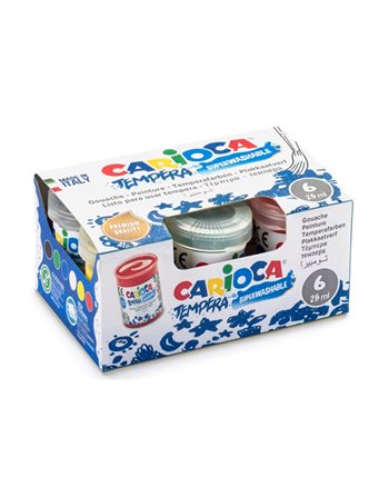 TEMPERA CARIOCA/6 25 ML(35gr)  Painting Colours