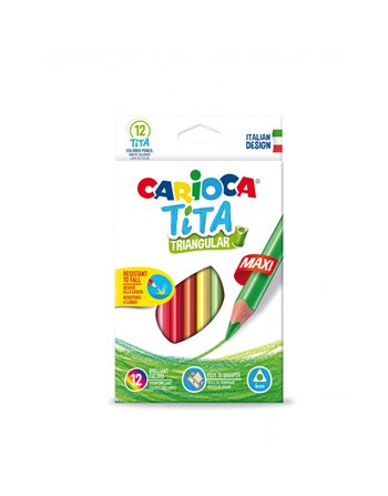 COLORED PENCILS CARIOCA 42791 TITA TRIO MAXI 12pcs  Buntstifte