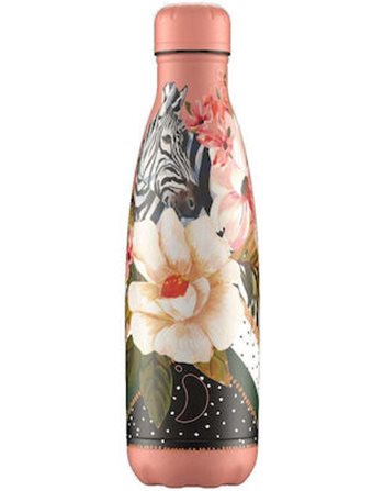 CHILLY'S THERMOS BOTTLE TROPICAL PLK ZEBRA 500ml  Thermosflaschen