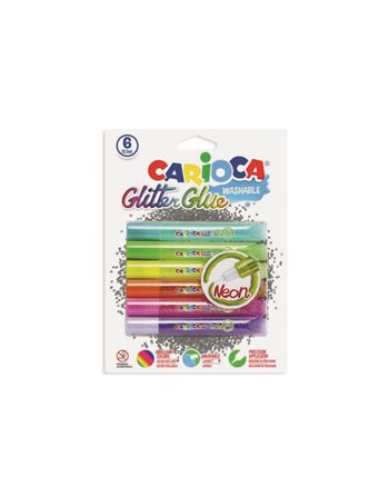 ΚΟΛΛΑ CARIOCA 42111 NEON GLITTER GLUE 10,5ml  Κόλλες