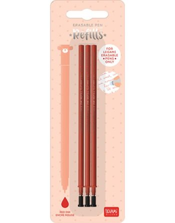 LEGAMI ERASABLE PEN REFILLS - RED  Kugelschreiber