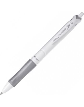 PILOT BG ACROBALL PURE WHITE BALLPOINT PEN MEDIUM BLACK  Pens