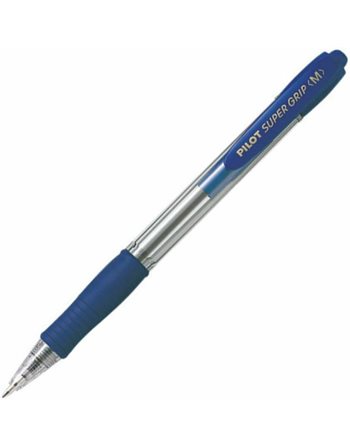PILOT SUPER GRIP BALLPOINT PEN MEDIUM BLUE  Pens