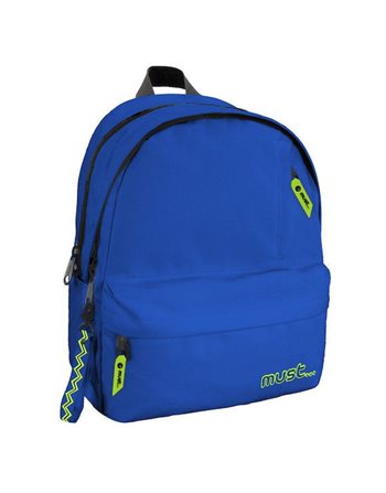 MUST BACKPACK MONOCHROME 32x19x42 2 MAIN CASES BLUE  Backpacks