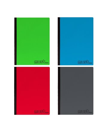 MUST FOLDI NOTEBOOK 17x25 2sub  Notebook Binding