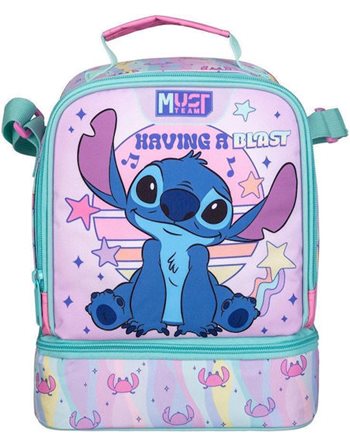 ΤΣΑΝΤΑΚΙ ΦΑΓΗΤΟΥ ΙΣΟΘΕΡΜΙΚΟ MUST TEAM 22x16x28 LILO & STITCH HAVING A BLAST  Τσάντες Φαγητού