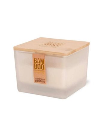 HEART & HOME BAMBOO CANDLE 210g "ORANGE ZEST & CLOVE OIL"  Candles