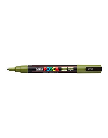 ΜΑΡΚΑΔΟΡΟΣ UNI POSCA PC-3M FINE KHAKI  Μαρκαδόροι Ζωγραφικής