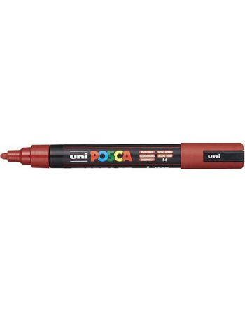 ΜΑΡΚΑΔΟΡΟΣ UNI POSCA PC-5M MEDIUM RUBY RED  Μαρκαδόροι Ζωγραφικής