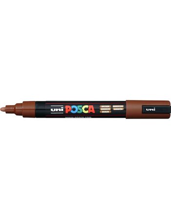 ΜΑΡΚΑΔΟΡΟΣ UNI POSCA PC-5M MEDIUM BROWN  Μαρκαδόροι Ζωγραφικής