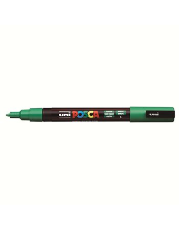 ΜΑΡΚΑΔΟΡΟΣ UNI POSCA PC-3M FINE GREEN  Μαρκαδόροι Ζωγραφικής