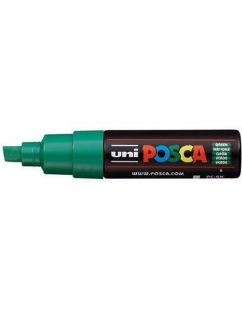 ΜΑΡΚΑΔΟΡΟΣ UNI POSCA PC-8K ΧΟΝΔΡΟ GREEN  Μαρκαδόροι Ζωγραφικής