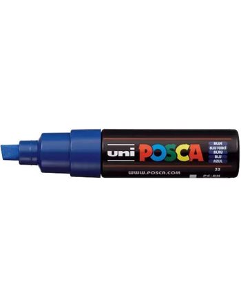 ΜΑΡΚΑΔΟΡΟΣ UNI POSCA PC-8K ΧΟΝΔΡΟ BLUE  Μαρκαδόροι Ζωγραφικής