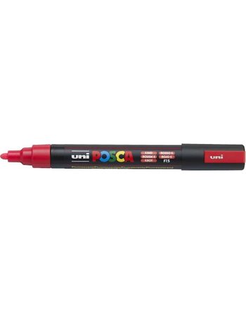 UNI POSCA MARKER PC-5M MEDIUM FLUO RED  Malkreiden / Marker