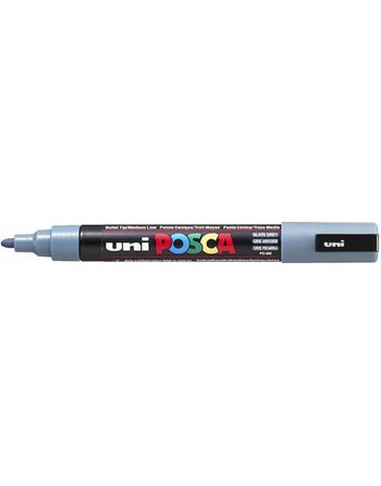 UNI POSCA MARKER PC-5M MEDIUM GREY  Malkreiden / Marker