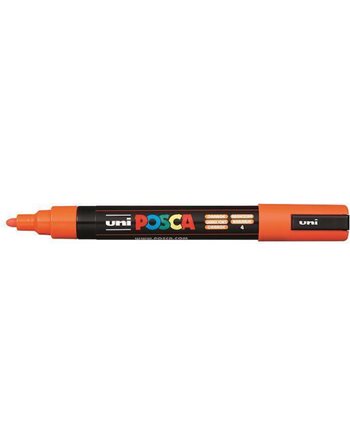 ΜΑΡΚΑΔΟΡΟΣ UNI POSCA PC-5M MEDIUM ORANGE  Μαρκαδόροι Ζωγραφικής