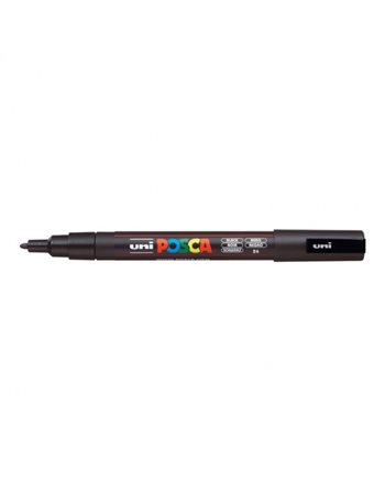 ΜΑΡΚΑΔΟΡΟΣ UNI POSCA PC-3M FINE BLACK  Μαρκαδόροι Ζωγραφικής